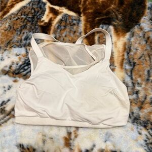 Athleta White Sports Bra with Racerback Design